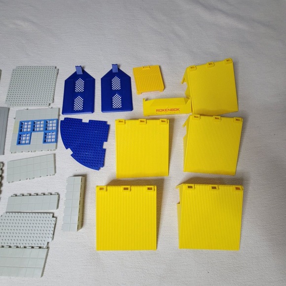 Vtg Rokenbok Parts Components Building Block Panels Toys RC Factory Deck Playset - Picture 2 of 16
